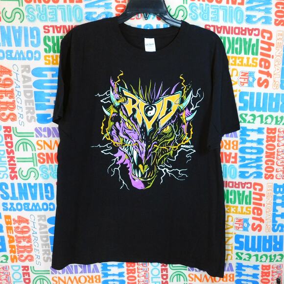 Rob Van Dam RVD Impact Wrestling Dragon Graphic T Shirt Size XL - Picture 1 of 4